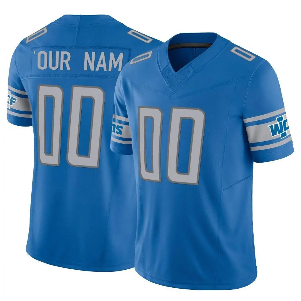 Jdoa Custom D.Lions Blue Vapor F.U.S.E. Limited Home Game Any Name & Numbers Stitched Jerseys