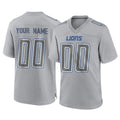 Jdoa Custom D.Lions Gray Atmosphere Fashion Home Game Any Name & Numbers Stitched Jerseys