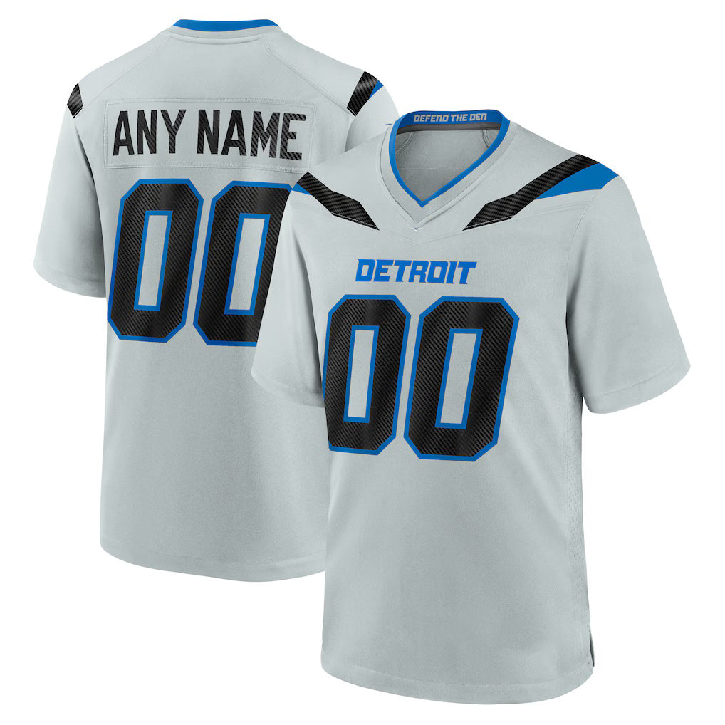 Jdoa Custom D.Lions Silver 2026 Rivalries Collection Game Jersey
