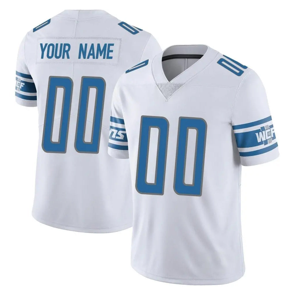 Jdoa Custom D.Lions White Limited Vapor Untouchable Home Game Any Name & Numbers Stitched Jerseys