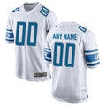 Jdoa Custom D.Lions White Replica Game Stitched Jerseys