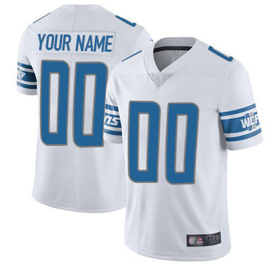 Jdoa Custom D.Lions White Vapor F.U.S.E. Limited Game Stitched Jerseys