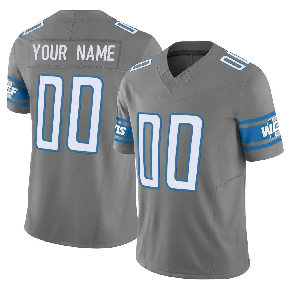 Jdoa Custom D.Lions #Gray Vapor F.U.S.E. Limited Home Game Any Name & Numbers Stitched Jerseys
