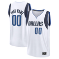 Jdoa Custom D.Mavericks White Fast Break Jerseys - Association Edition