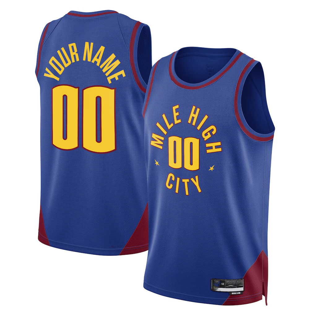 Xdoa Custom D.Nuggets Blue 2022-23 Swingman Jerseys - Statement Edition