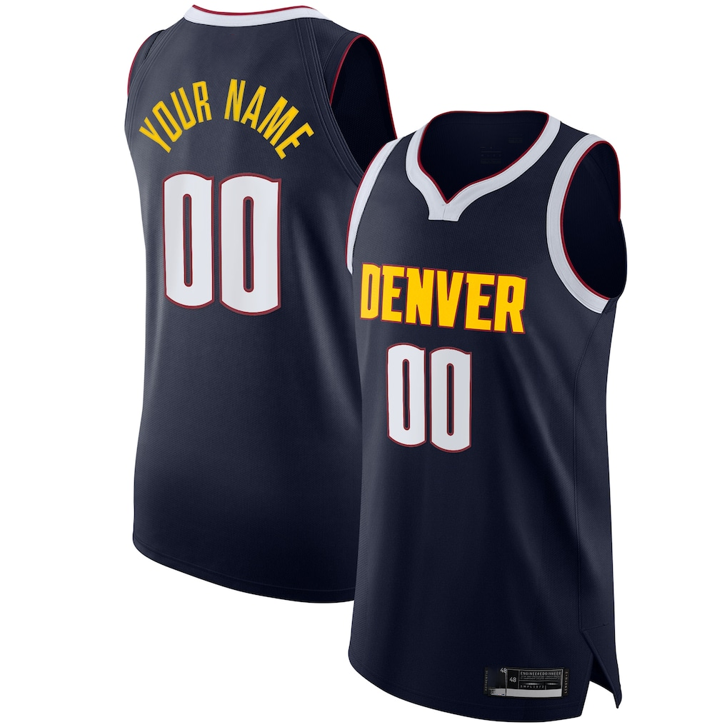 Xdoa Custom D.Nuggets Navy 2020-21 Authentic Jerseys - Icon Edition