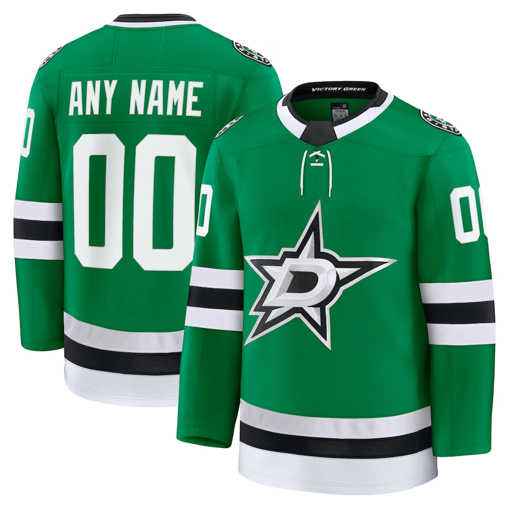 Jdoa Custom D.Stars Kelly Green Home Premium Jerseys