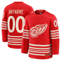 Jdoa Custom D.Red wings Red Centennial Premium Jerseys