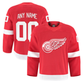 Jdoa Custom D.Red wings Red Home Authentic Pro Jerseys