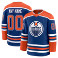 Jdoa Custom E.Oilers Royal Home Premium Jerseys