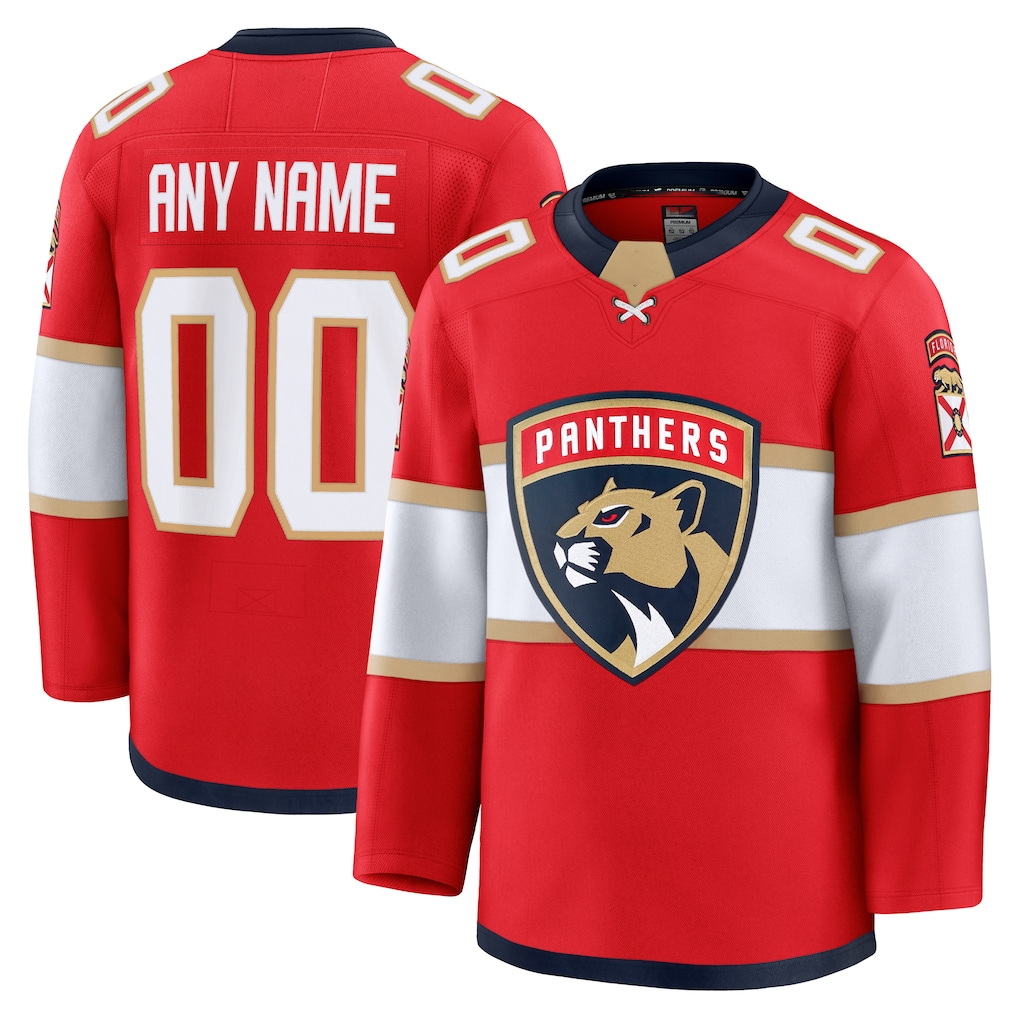 Jdoa Custom F.Panthers Red Home Premium Jerseys