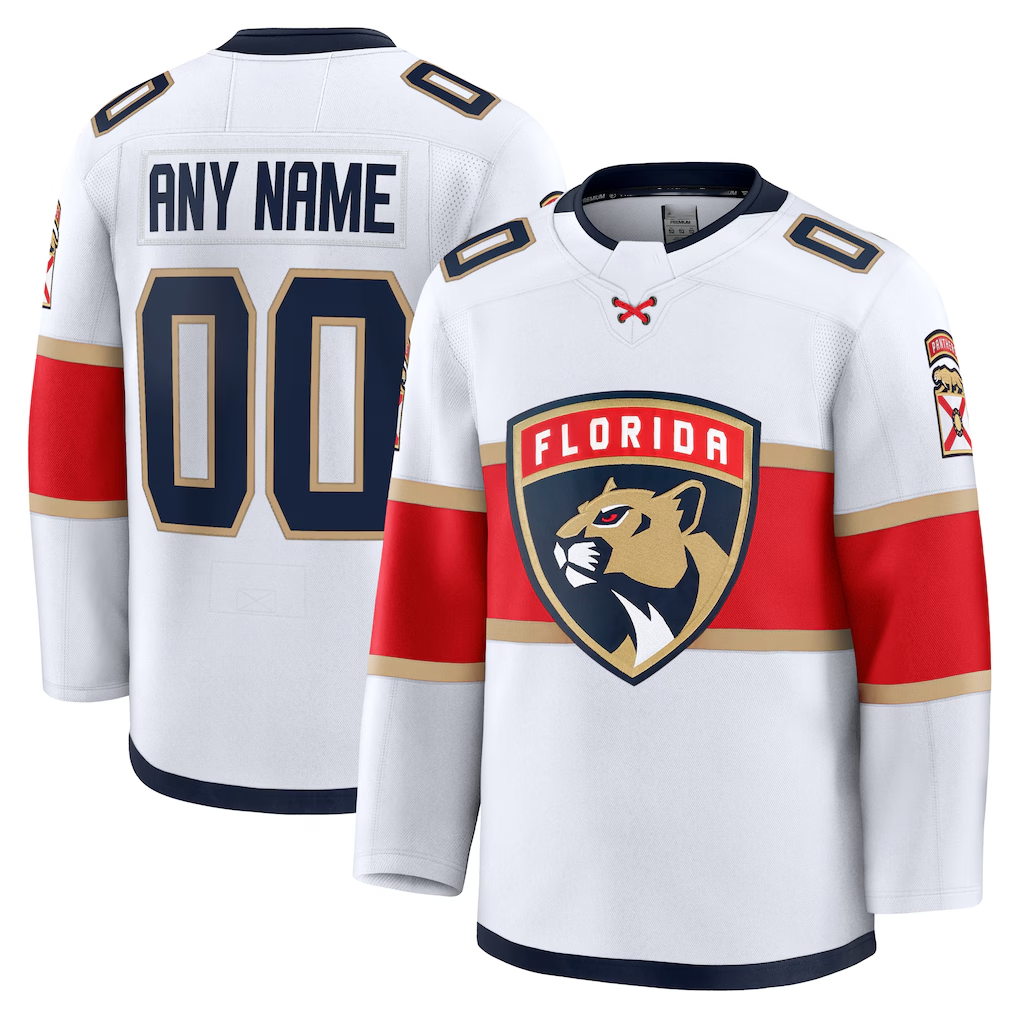 Jdoa Custom F.Panthers White Away Premium Jerseys