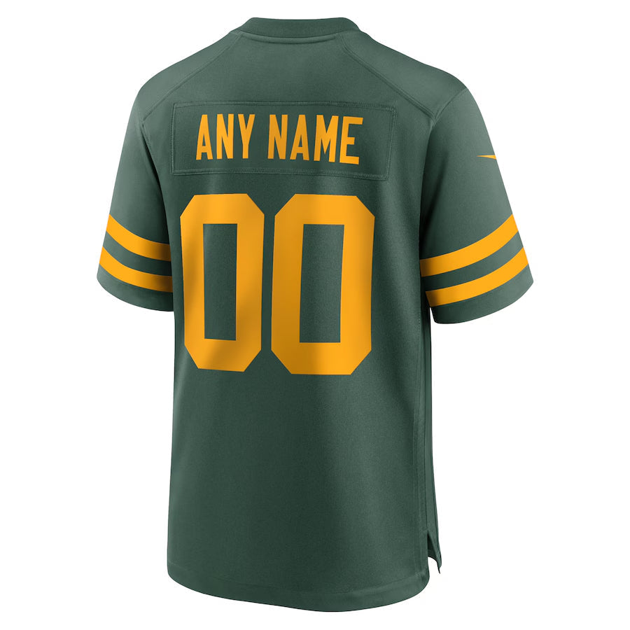 Jdoa Custom GB. Packers Green Alternate Game Stitched Jerseys