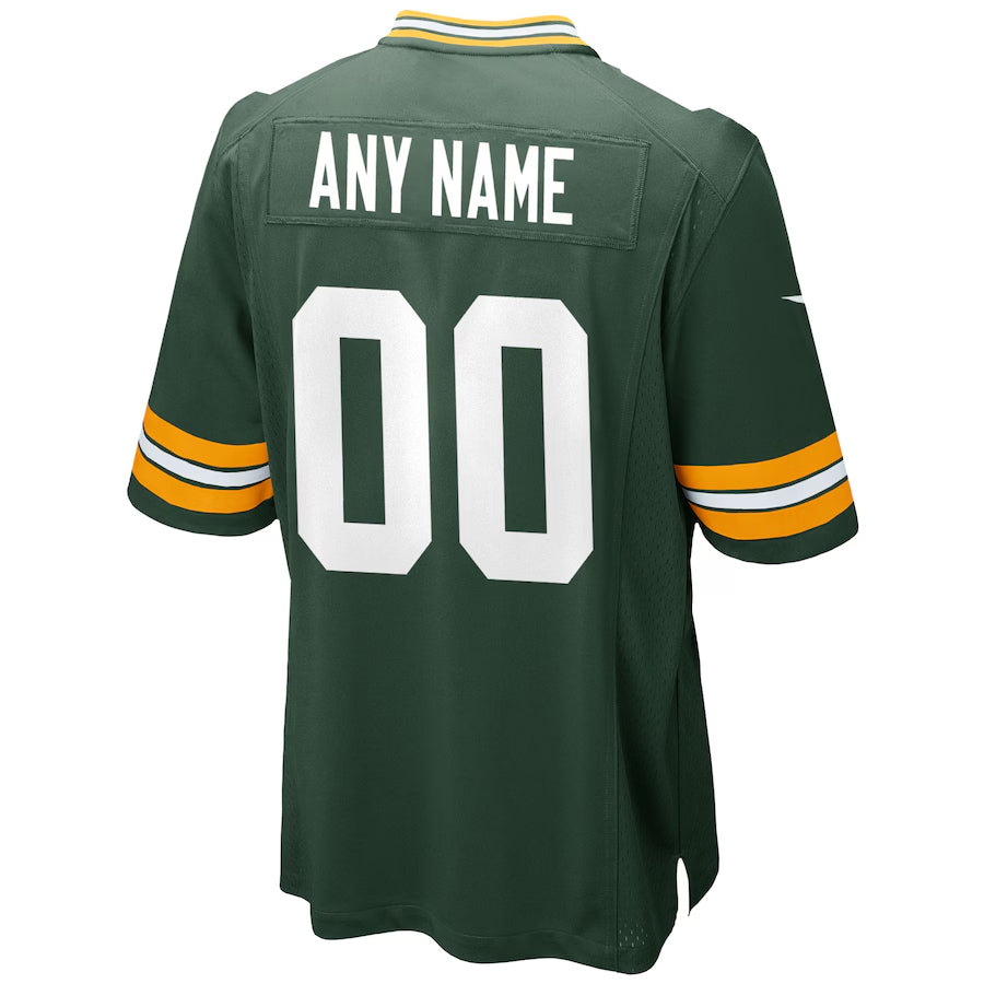 Jdoa Custom GB.Packers Green Home Game Stitched Jerseys