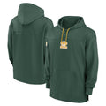 Jdoa Custom GB.Packers Green Sideline Pullover Hoodie Stitched Jerseys