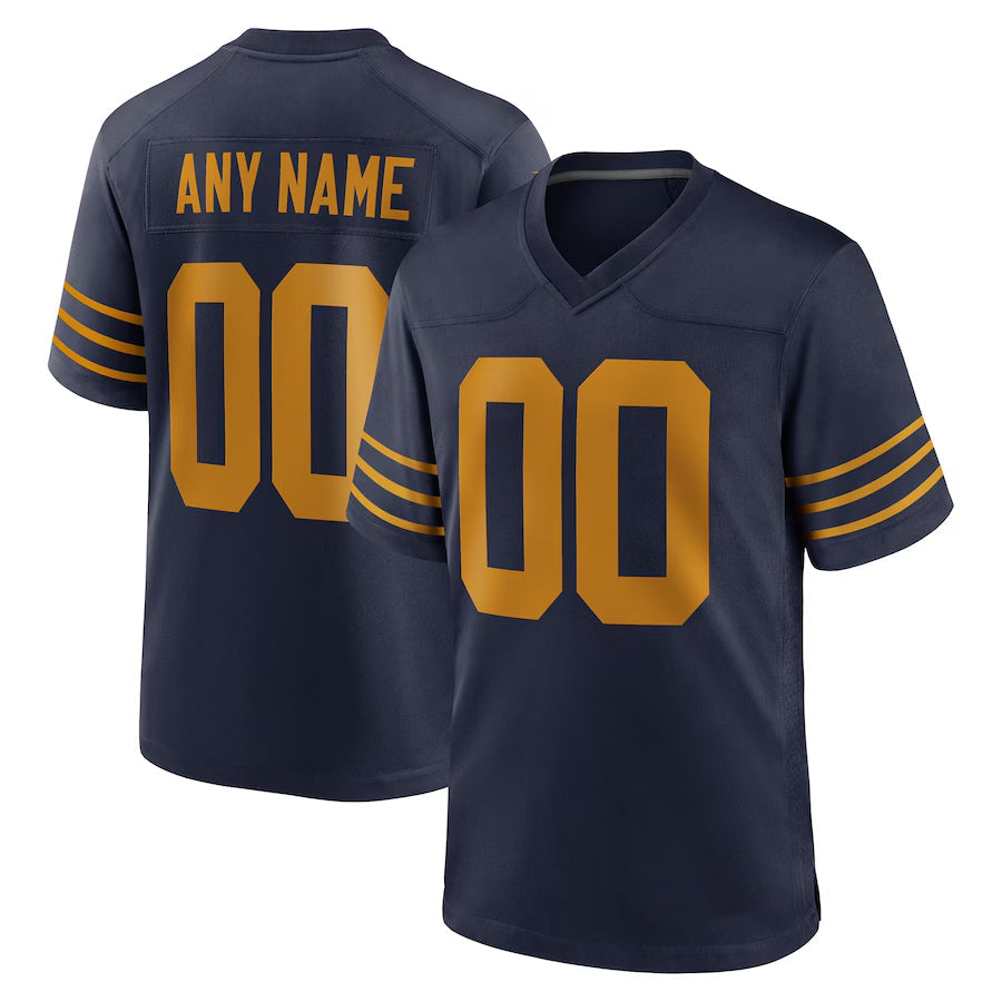 Jdoa Custom GB.Packers Navy The 1923 Classic Game Stitched Jerseys