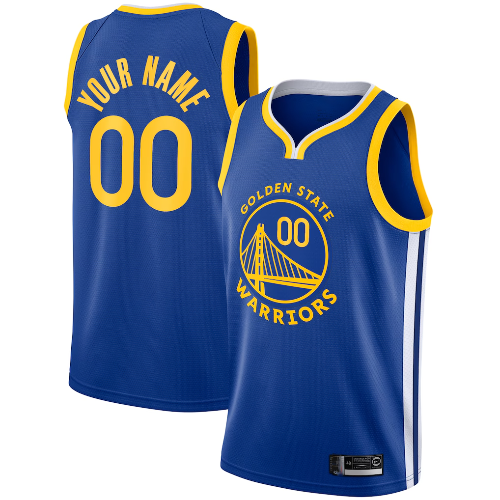Xdoa Custom G.State Warriors Royal 2019-20 Swingman Jerseys - Icon