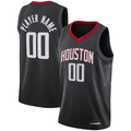 Xdoa Custom H.Rockets Black Swingman Stitched Jerseys - Statement Edition