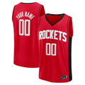 Xdoa Custom H.Rockets Red Fast Break Stitched Jerseys-Icon Edition