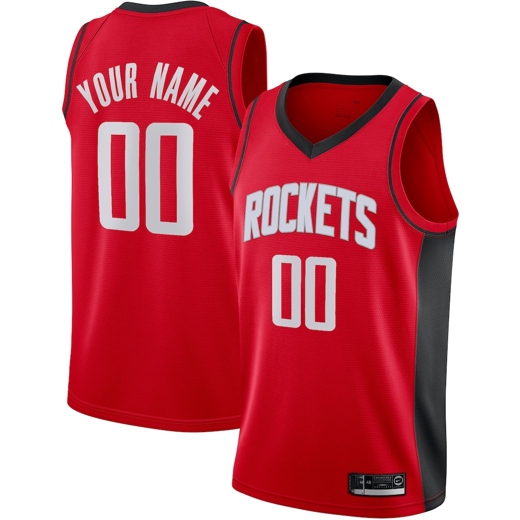 Xdoa Custom H.Rockets Red Swingman Stitched Jerseys-Icon Edition