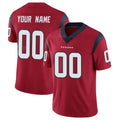 Jdoa Custom H.Texans Red Limited Vapor Untouchable Home Game Any Name & Numbers Stitched Jerseys