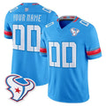 Jdoa Custom H.Texans Rivalries Blue Jersey - All Stitched