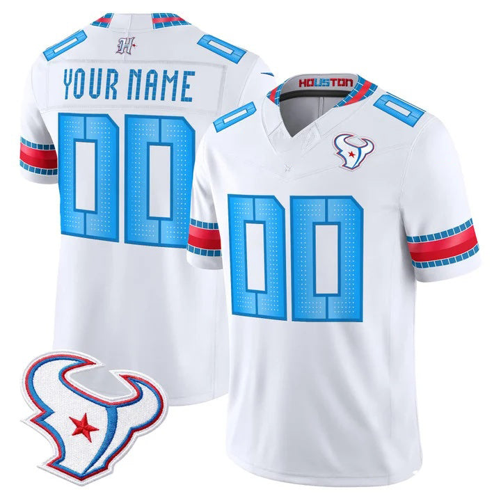 Jdoa Custom H.Texans White 2026 Rivalries Vapor Limited Jersey - All Stitched