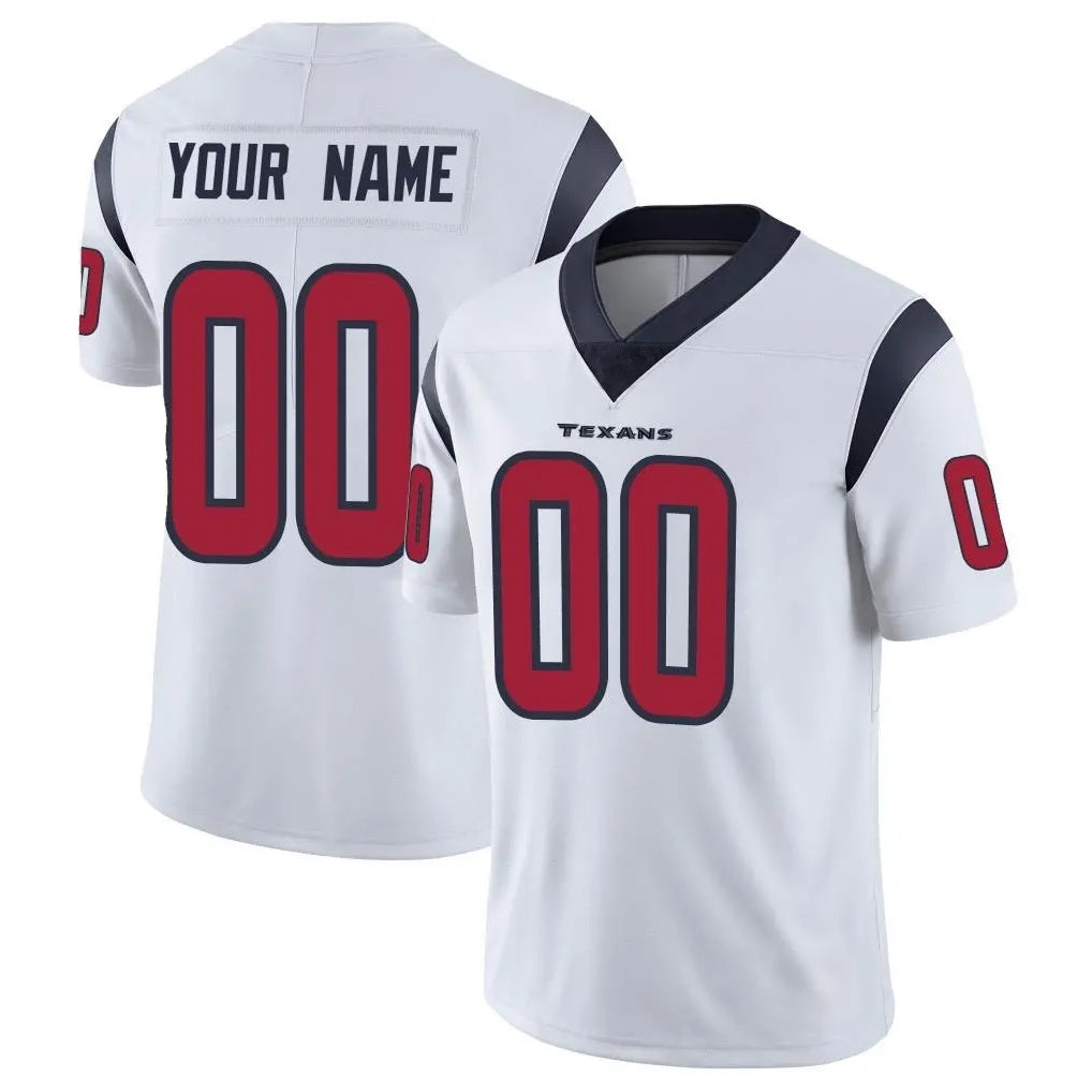 Jdoa Custom H.Texans White Limited Vapor Untouchable Home Game Any Name & Numbers Stitched Jerseys