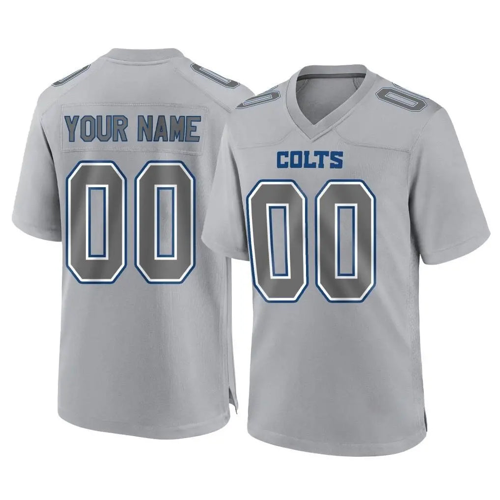 Jdoa Custom IN.Colts Gray Atmosphere Fashion Home Game Any Name & Numbers Stitched Jerseys
