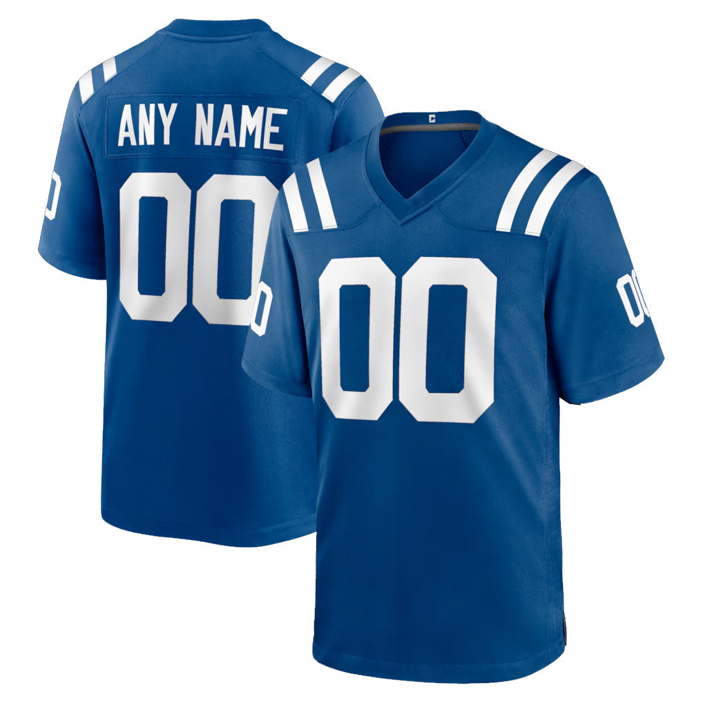 Jdoa Custom IN.Colts Royal Home Game Any Name & Numbers Stitched Jerseys