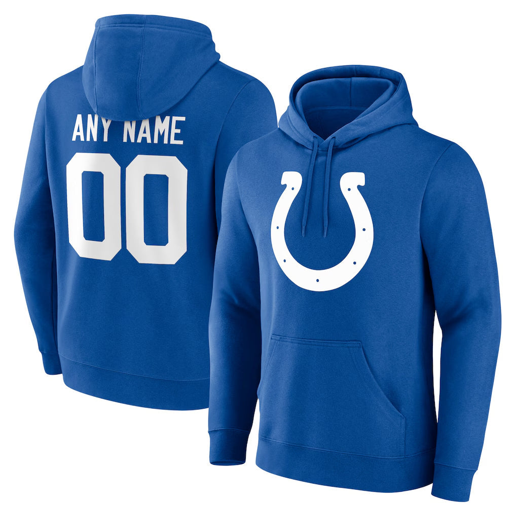 Jdoa Custom IN.Colts Royal Pullover Hoodie Limited Any Name & Numbers Stitched Jerseys