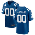 Jdoa Custom IN.Colts Royal Replica Home Game Stitched Jerseys
