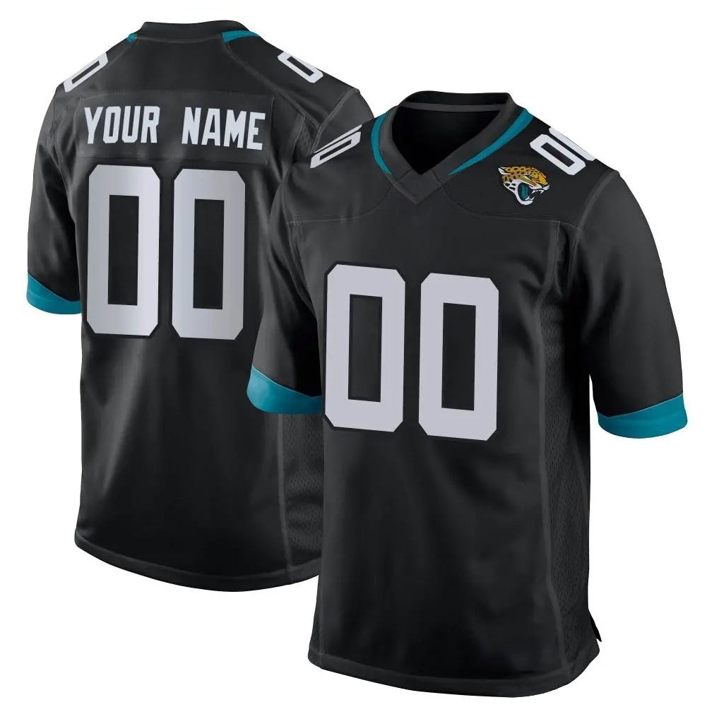 Jdoa Custom J.Jaguars Black Home Game Any Name & Numbers Stitched Jerseys
