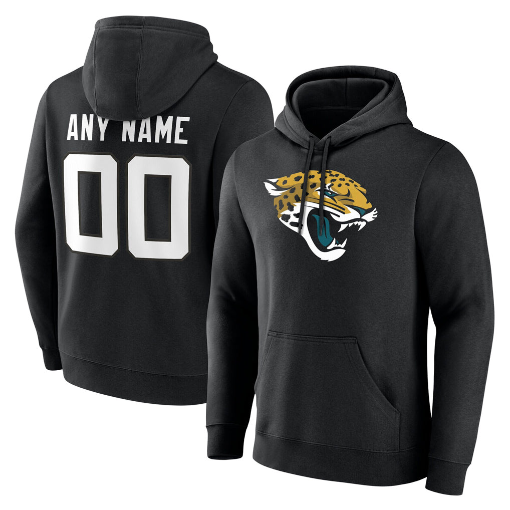 Jdoa Custom J.Jaguars Black Pullover Hoodies Limited Any Name & Numbers Stitched Jerseys