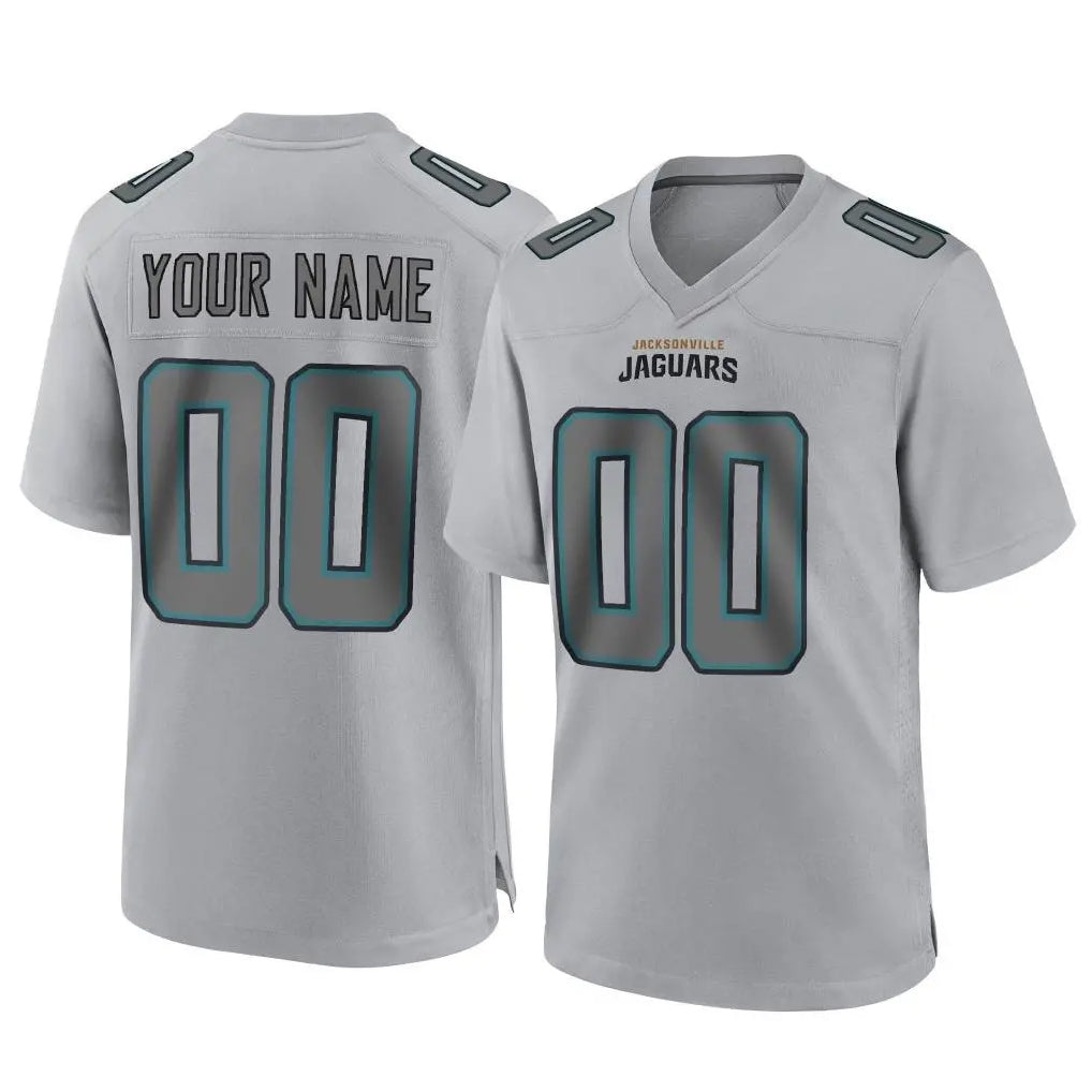 Jdoa Custom J.Jaguars Gray Atmosphere Fashion Home Game Any Name & Numbers Stitched Jerseys