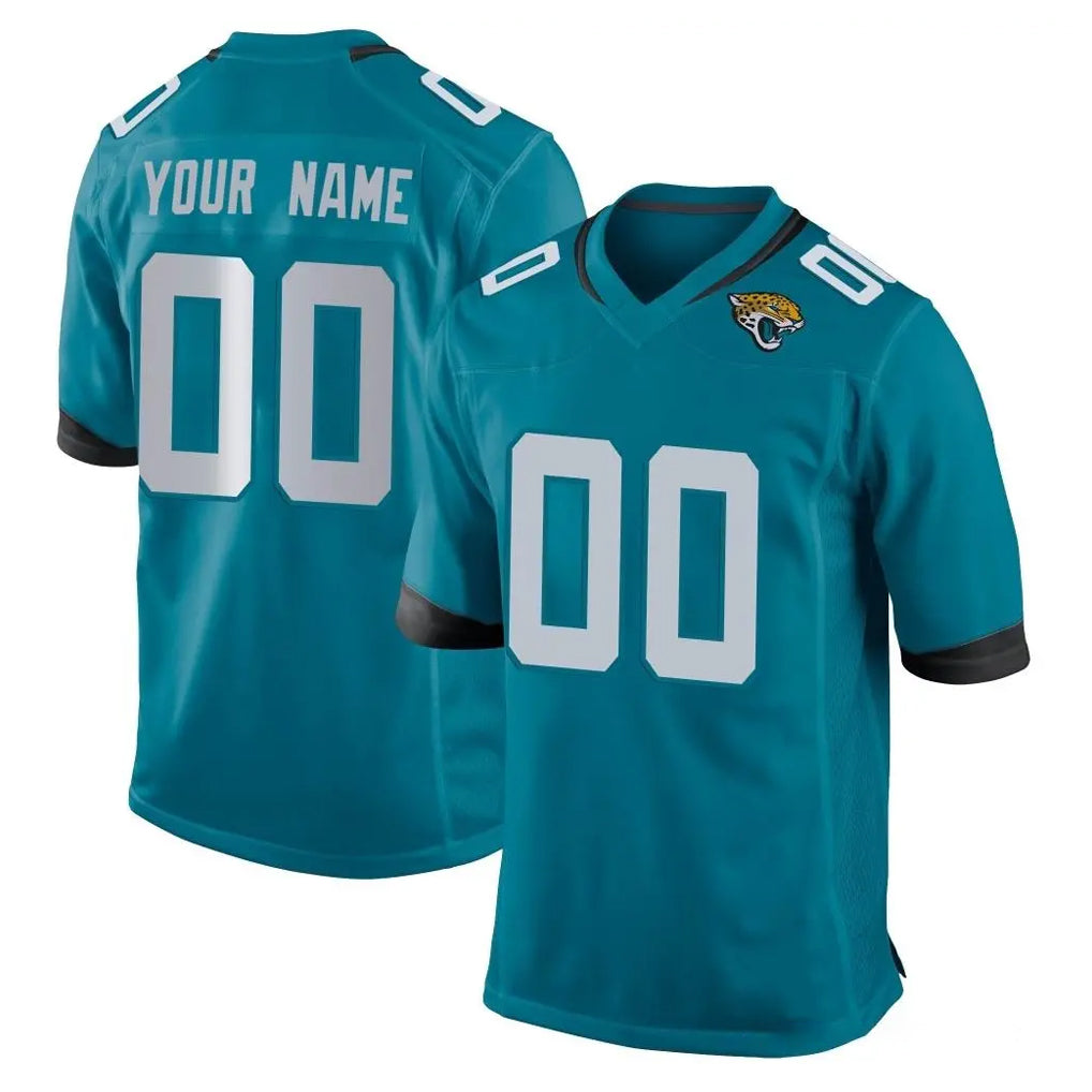 Jdoa Custom J.Jaguars Teal Home Game Any Name & Numbers Stitched Jerseys
