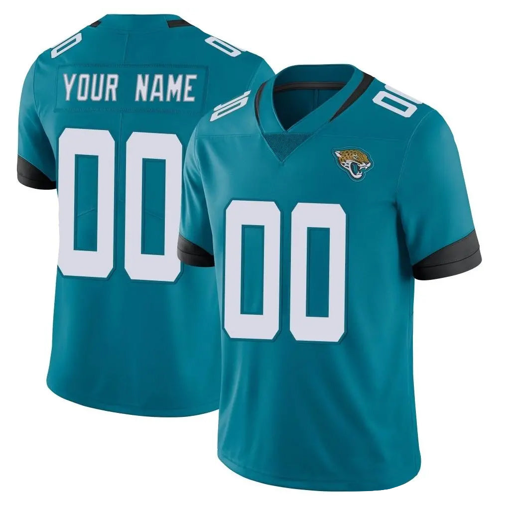 Jdoa Custom J.Jaguars Teal Vapor Untouchable Limited Home Game Any Name & Numbers Stitched Jerseys