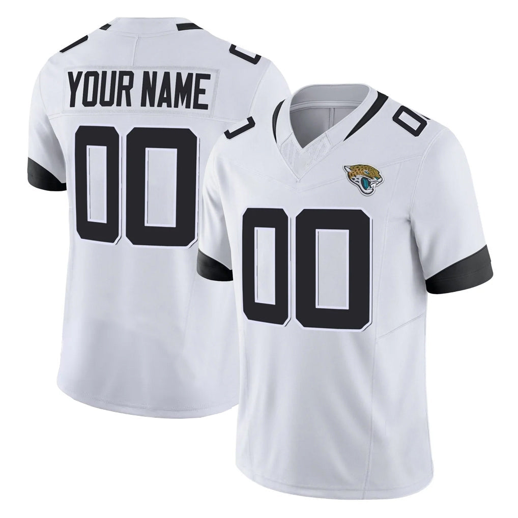 Jdoa Custom J.Jaguars White Vapor F.U.S.E. Limited Home Game Any Name & Numbers Stitched Jerseys