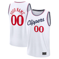 Xdoa Custom LA.Clippers White Fast Break Stitched Jerseys - Association Edition
