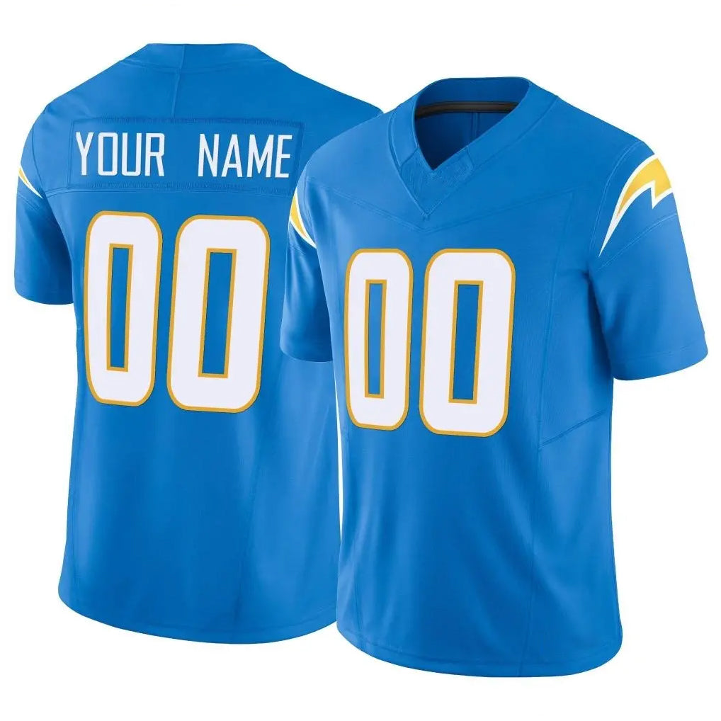 Jdoa Custom LA.Chargers Blue Limited Vapor F.U.S.E. Home Game Any Name & Numbers Stitched Jerseys