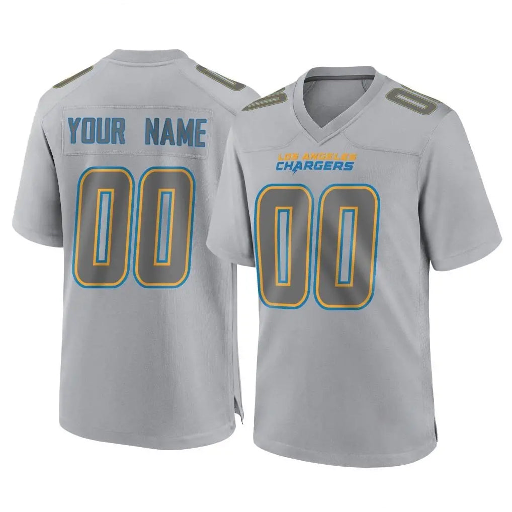 Jdoa Custom LA.Chargers Gray Atmosphere Fashion Limited Game Any Name & Numbers Stitched Jerseys