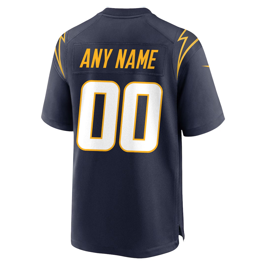 Jdoa Custom LA.Chargers Navy Home Game Stitched Jerseys