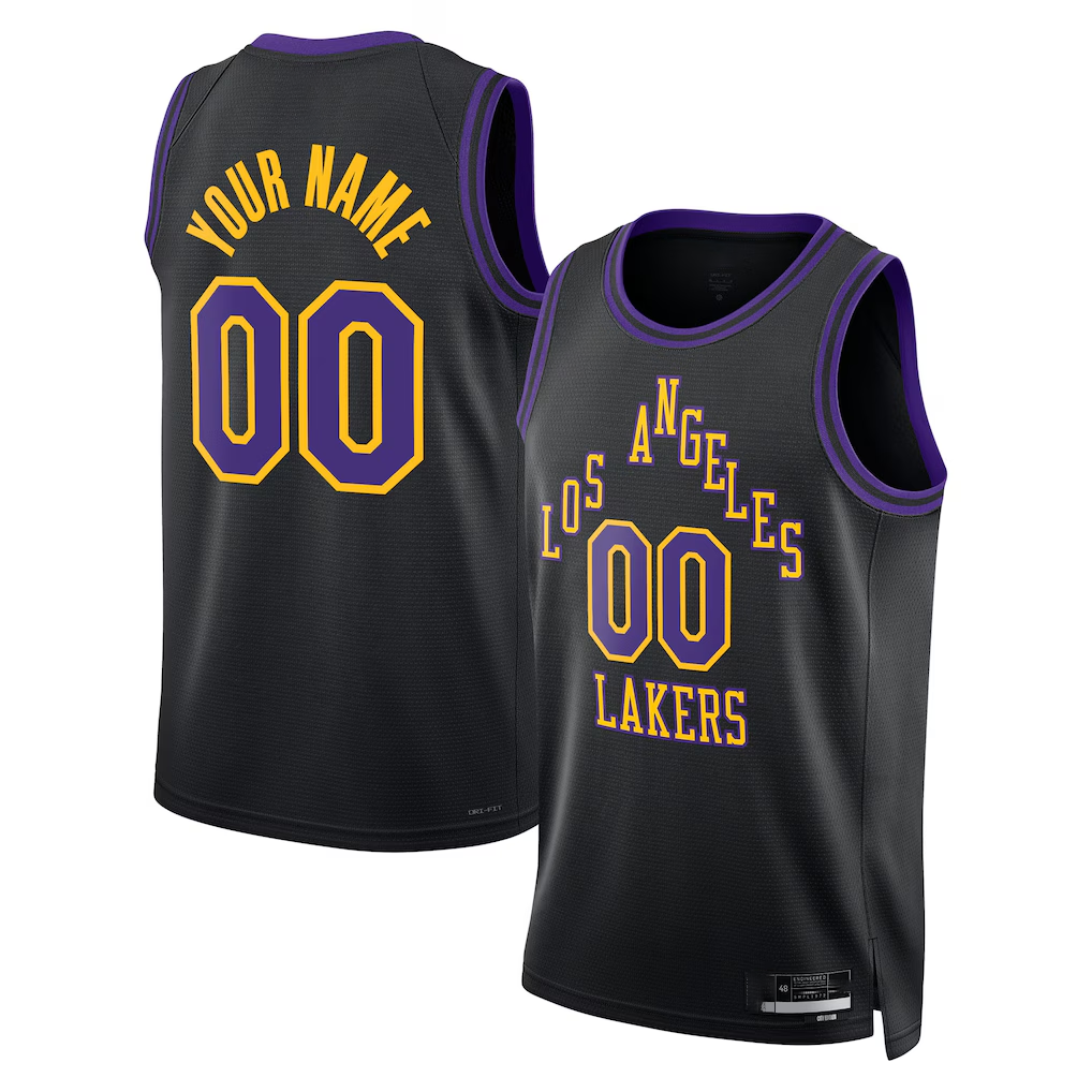 Xdoa Custom LA.Lakers 2025-2026 City Edition Swingman Stitched Jerseys
