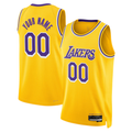 Xdoa Custom LA.Lakers Gold Swingman Stitched Jerseys - Icon Edition