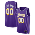 Xdoa Custom LA.Lakers Purple Swingman Stitched Jerseys - Statement Edition