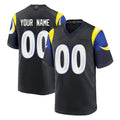 Jdoa Custom LA.Rams Black Midnight Rivalries Collection Home Game Any Name & Numbers Stitched Jerseys
