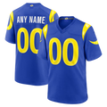 Jdoa Custom LA.Rams Royal Game Stitched Jerseys