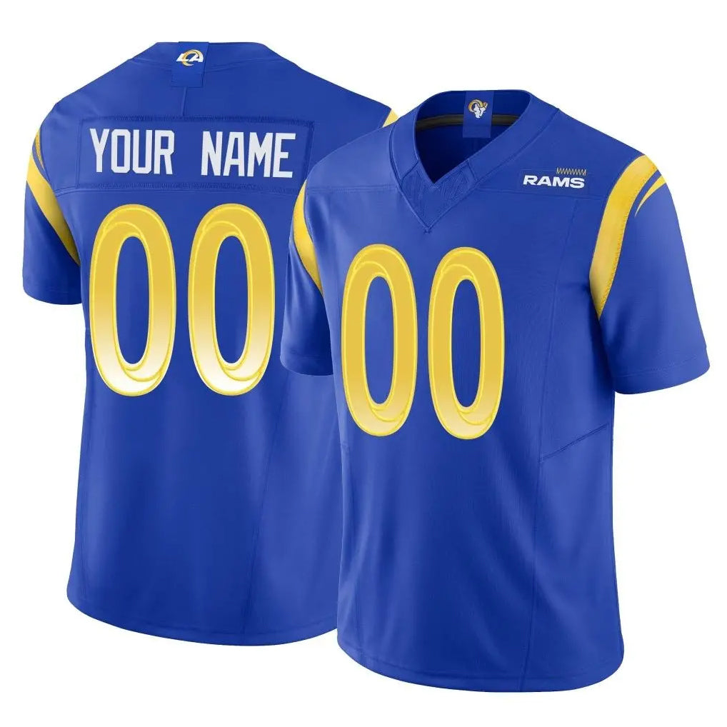 Jdoa Custom LA.Rams Royal Limited Vapor F.U.S.E. Home Game Any Name & Numbers Stitched Jerseys