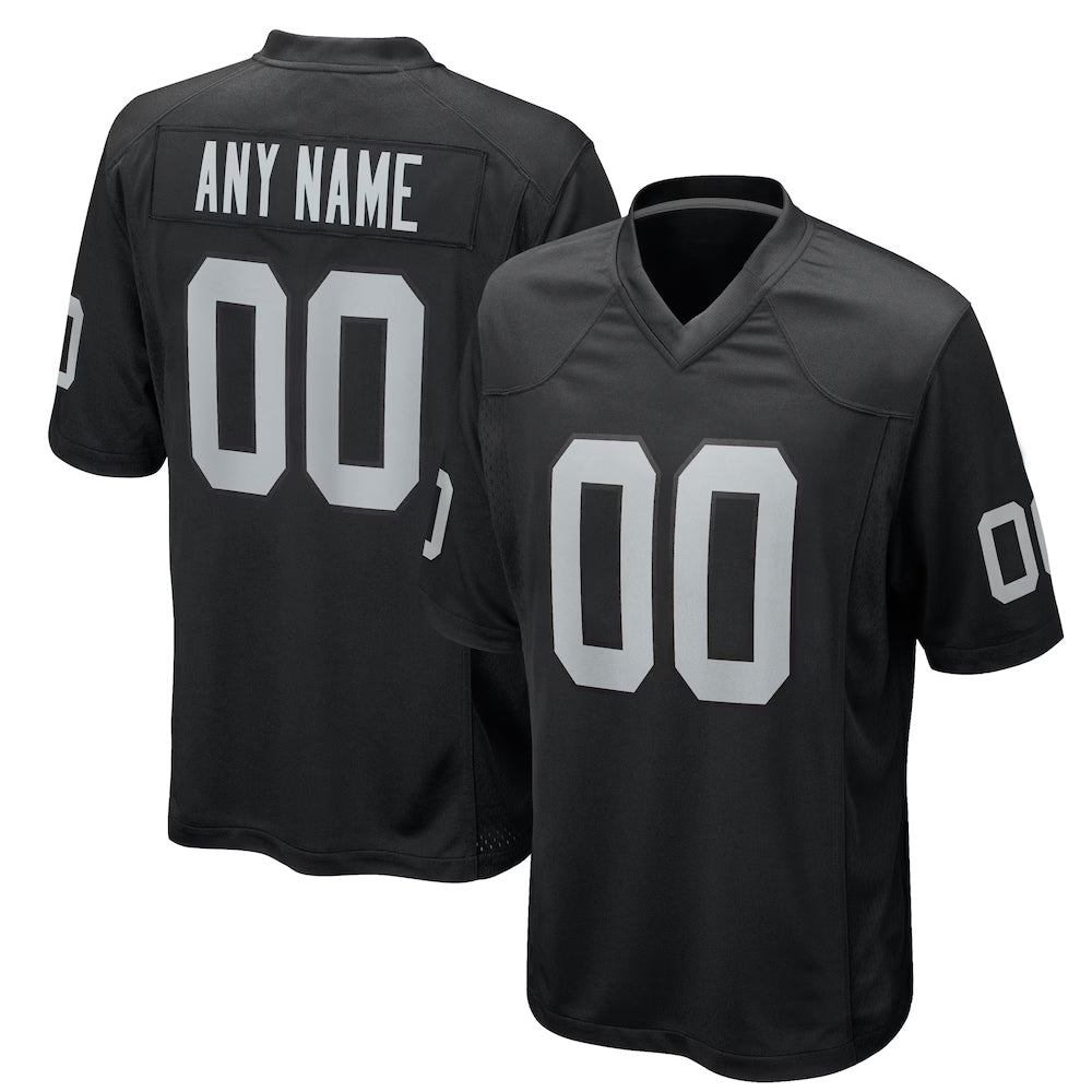 Jdoa Custom LV.Raiders Black Home Game Stitched Jerseys