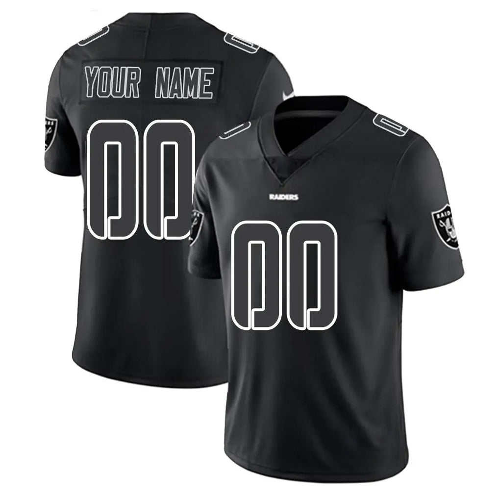 Jdoa Custom LV.Raiders Black Limited Black Impact Home Game Any Name & Numbers Stitched Jerseys